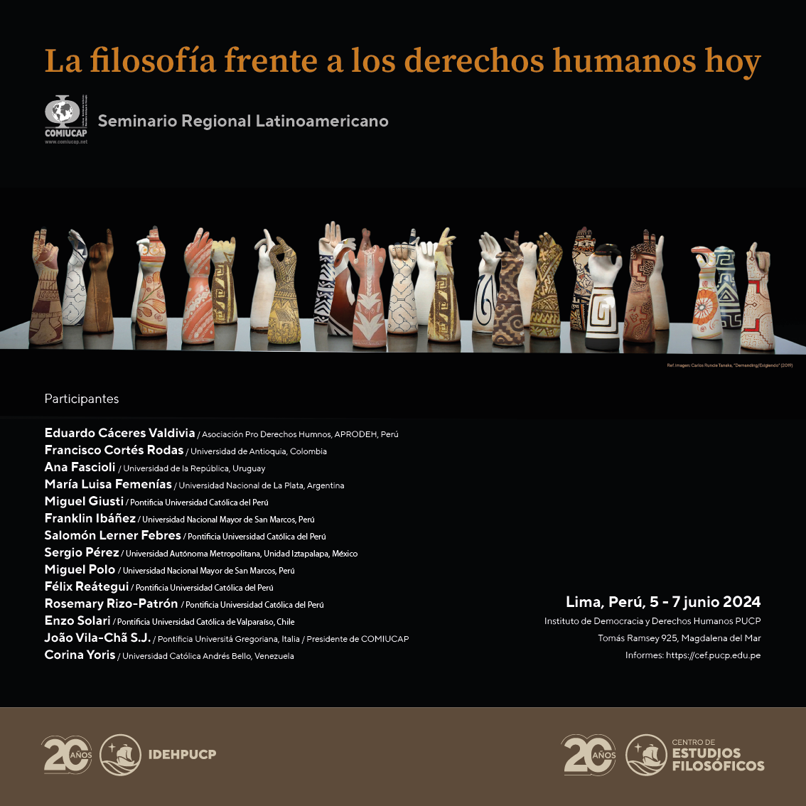 Seminario Regional Latinoamericano de Filosofia COMIUCAP - Lima, Peru. Junio 2024